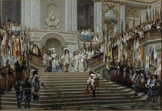 Jean-Leon Gerome Reception of Le Grand Conde at Versailles France oil painting art